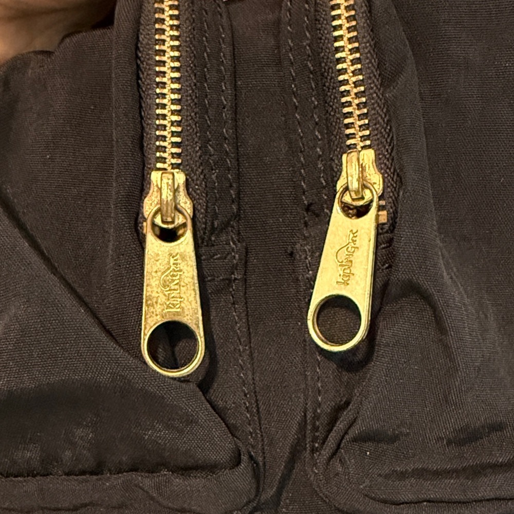 Kipling Black Backpack with Gold Accents - Picture 3 of 13
